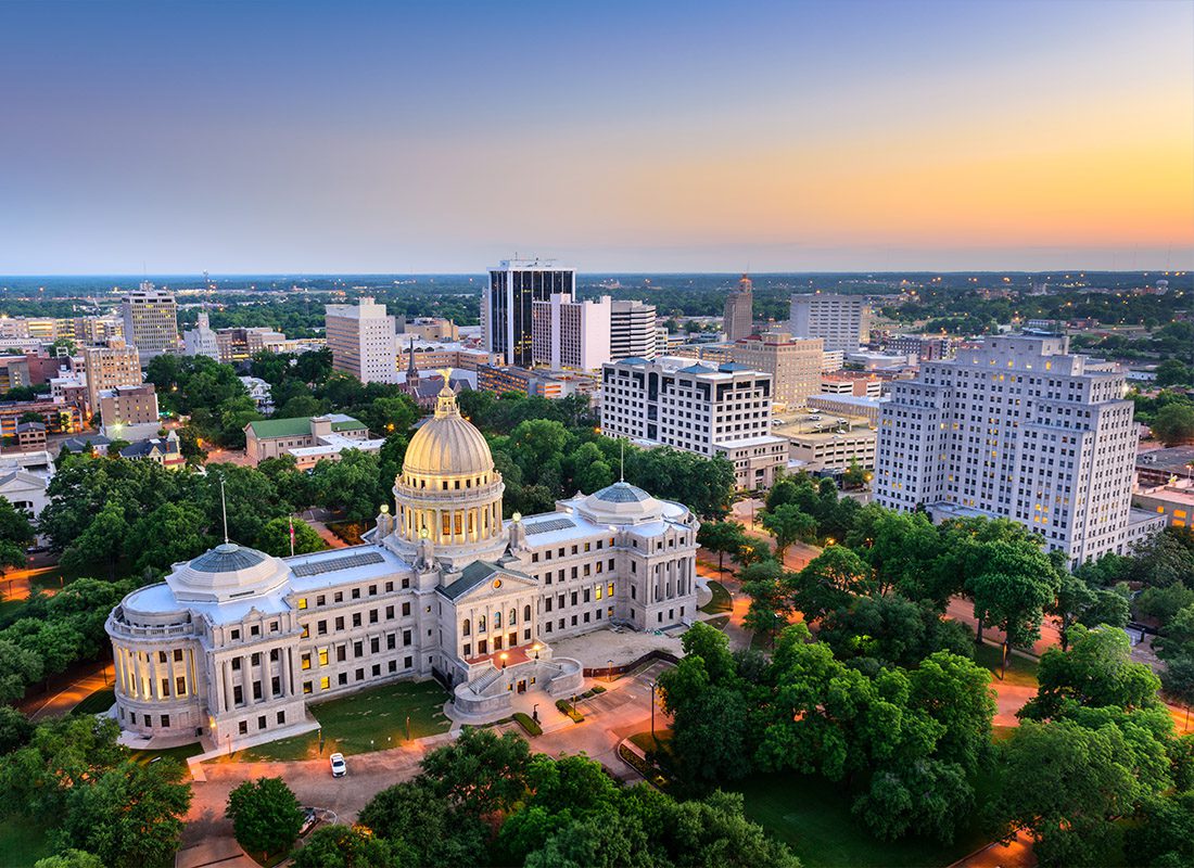 Jackson Mississippi Insurance - Jackson Mississippi Skyline